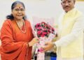 मुख्यमंत्री विष्णु देव साय से राष्ट्रीय पिछड़ा वर्ग आयोग की अध्यक्ष साध्वी निरंजन ज्योति ने की सौजन्य भेंट