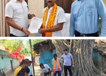 महापौर जीवर्धन चौहान ने दिखाई तत्परता, भाजपा नेता ओमकार तिवारी की पहल पर वार्ड क्रमांक 14 का किया निरीक्षण