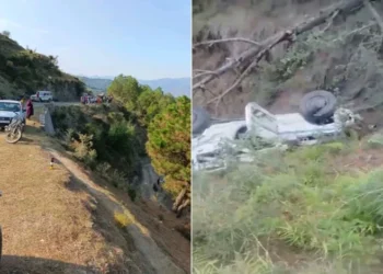 भीषण सड़क हादशा; अनियंत्रित होकर खाई में गिरी गाड़ी, एक ही गांव के सात लोगों की मौत
