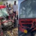 भीषण सड़क हादसा, कार और बाइक की जोरदार टक्कर से 6 लोगों की मौत