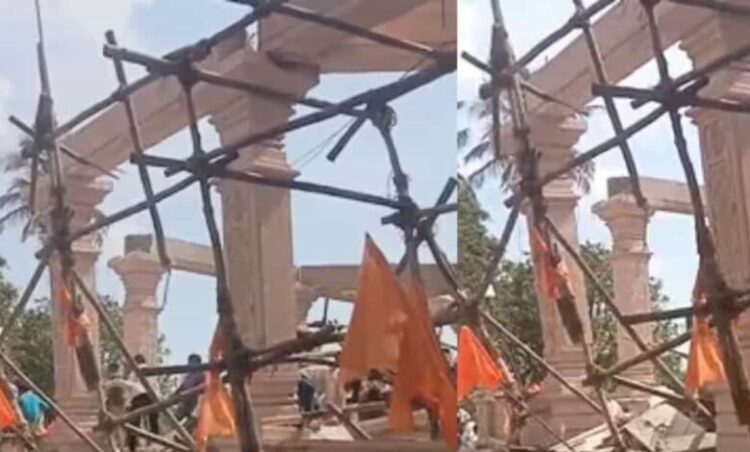 बड़ा हादसा, हनुमान मंदिर में छत गिरने से 20 से 25 लोग दबे होने की आशंका