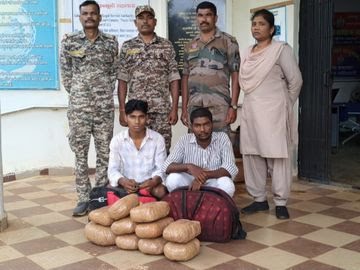 छत्तीसगढ़ पुलिस की बड़ी कार्रवाई, 11 किलो गांजा के साथ दो तस्कर गिरफ्तार
