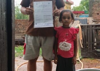 मुख्यमंत्री हेल्पलाइन 1076 से मिली राहत, तान्या बसोर का जन्म प्रमाण पत्र हुआ तैयार