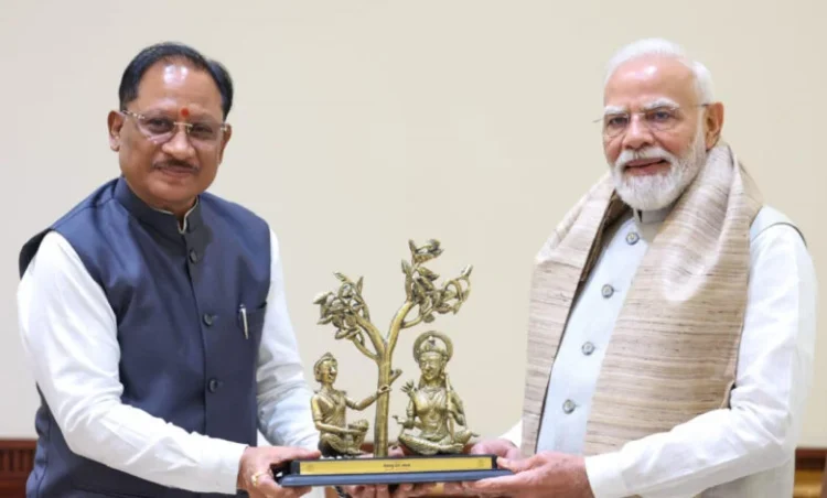 प्रधानमंत्री नरेंद्र मोदी से मुख्यमंत्री विष्णु देव साय ने की भेंट, छत्तीसगढ़ के विकास और ‘बस्तर विजन’ पर हुई विस्तृत चर्चा