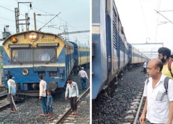 रेलवे स्टेशन पर बड़ा हादसा, पटरी से उतरी पैसेंजर ट्रेन, यात्रियों में मचा हड़कंप