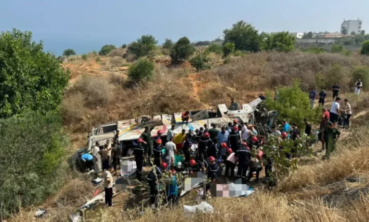 भीषण सड़क हादशा; खाई में गिरी यात्रियों से भरी बस, 25 लोगों की दर्दनाक मौत