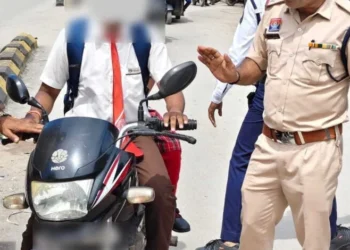 ट्रैफिक पुलिस का विशेष अभियान : 16 नाबालिग वाहन चालकों के अभिभावक पर कार्रवाई