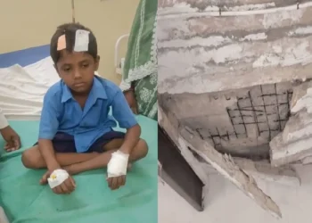 बेमेतरा में बड़ा हादसा, चलती क्लास में सरकारी स्कूल की छत का हिस्सा गिरा, 3 बच्चे गंभीर रूप से घायल