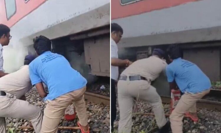 एक्सप्रेस ट्रेन के AC कोच में उठा धुआं, सफर के बीच अचानक बना डर का माहौल, यात्रियों में मची भगदड़
