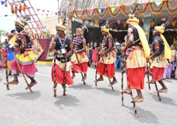 छत्तीसगढ़ के पहले पर्व हरेली पर मुख्यमंत्री निवास में सजी लोक संस्कृति की जीवंत झांकी