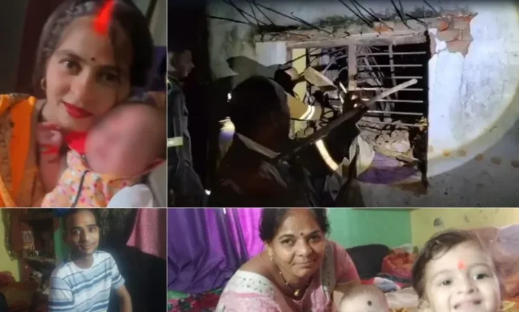रात में सोते समय हुआ बड़ा हादसा; 100 साल पुराना मकान गिरा, एक ही परिवार के 6 लोगों की मौत